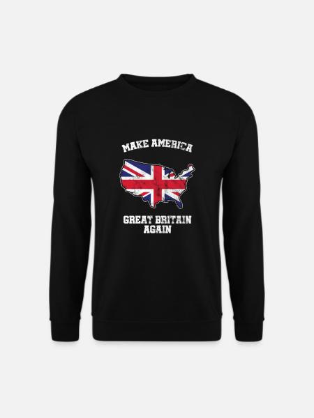 Make America Great Britain Again British Flag - Unisex Sweatshirt - black