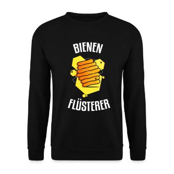 Bees whisperer beekeeper honeybee - Unisex Sweatshirt - black - Front - Alina (178cm) & Michal (187cm)