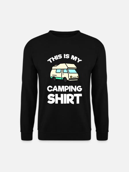 Camping Shirt Camper - Unisex Pullover - Schwarz