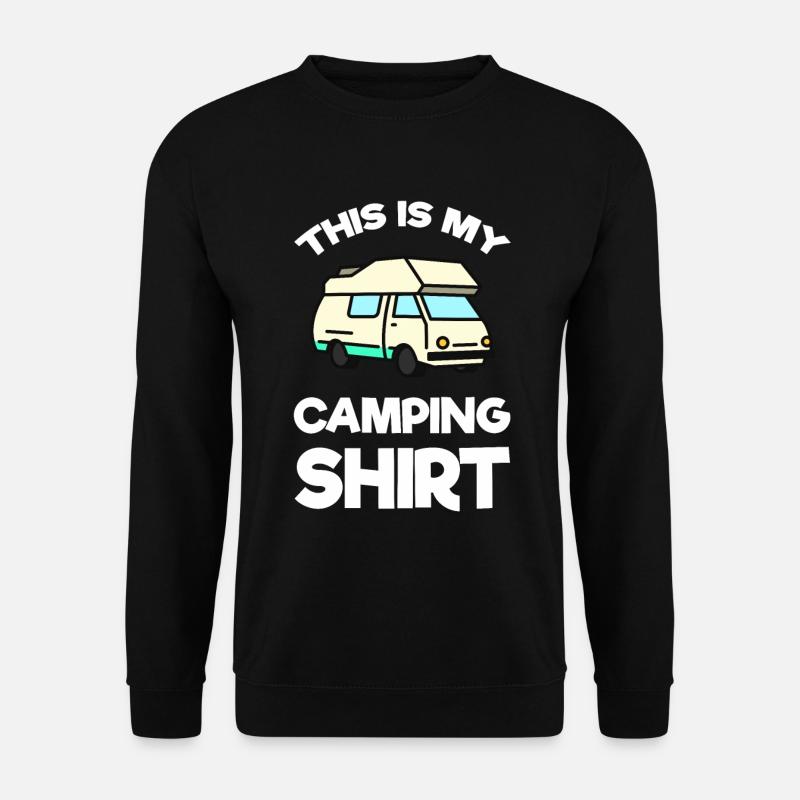 Camping Shirt Camper - Unisex Pullover - Schwarz