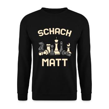 Chess Checkmate Chessplayer - Unisex Sweatshirt - black - Front - Alina (178cm) & Michal (187cm)
