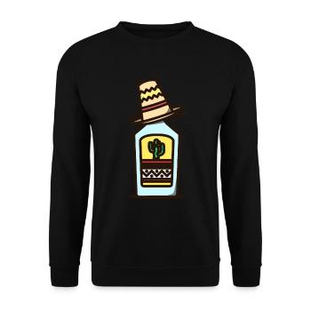 tequila - Unisex Sweatshirt - black - Front - Alina (178cm) & Michal (187cm)