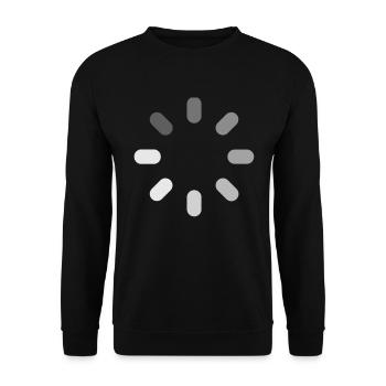 Loading - Unisex Sweatshirt - black - Front - Alina (178cm) & Michal (187cm)