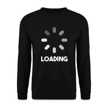 Loading load computer - Unisex Sweatshirt - black - Front - Alina (178cm) & Michal (187cm)