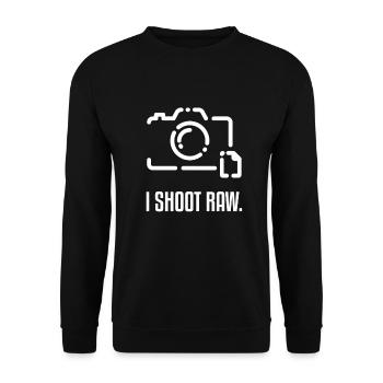 photographer - Unisex Sweatshirt - black - Front - Alina (178cm) & Michal (187cm)