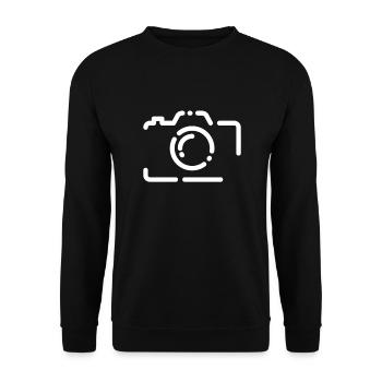 Photographer photo camera - Unisex Sweatshirt - black - Front - Alina (178cm) & Michal (187cm)