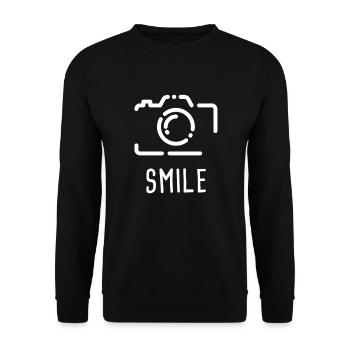 Fotograf - Unisex Pullover - Schwarz - Vorne - Alina (178cm) & Michal (187cm)