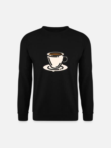 Kaffee - Unisex Pullover - Schwarz