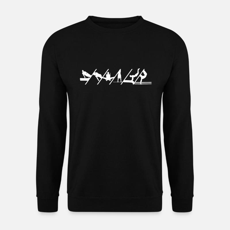 Sechskampf Turnen Turner Gymnastik - Unisex Pullover - Schwarz