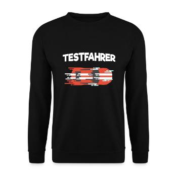 Motorsport, - Unisex Pullover - Schwarz - Vorne - Alina (178cm) & Michal (187cm)