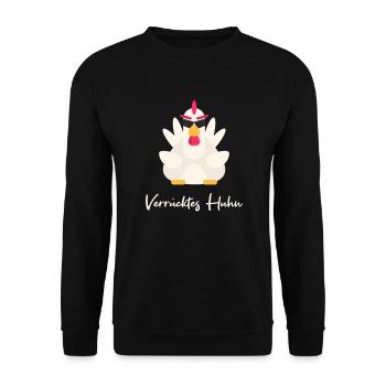 Chicken chickens farmer - Unisex Sweatshirt - black - Front - Alina (178cm) & Michal (187cm)