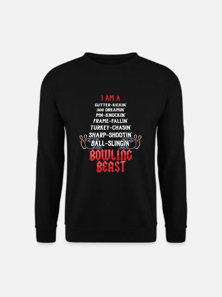Bowlers Pins Skittles Alley Ten Pins Bowling Team - Unisex Sweatshirt - black