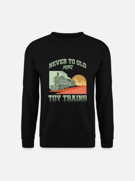 Eisenbahn Eisenbahn ÖPNV-Lokomotive - Unisex Pullover - Schwarz
