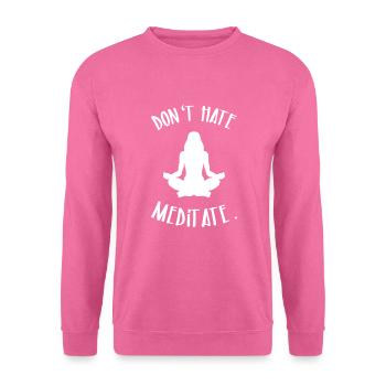 meditation - Unisex Sweatshirt - pink - Front