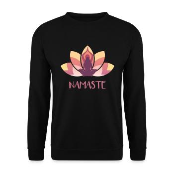 Yoga Namaste Sport - Sweat-shirt Unisexe - noir - Devant - Alina (178cm) & Michal (187cm)