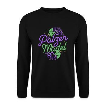 Pfalz Region Deutschland - Unisex Pullover - Schwarz - Vorne - Alina (178cm) & Michal (187cm)