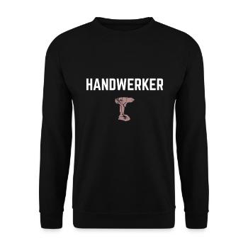 Handwerker Handwerk Schreiner - Unisex Pullover - Schwarz - Vorne - Alina (178cm) & Michal (187cm)