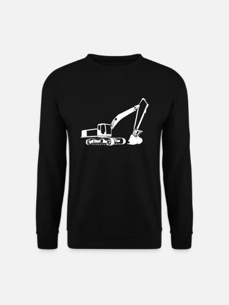 Bagger Straße Baggern - Unisex Pullover - Schwarz