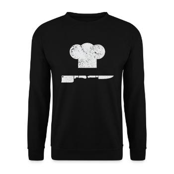Cook cook cooking - Unisex Sweatshirt - black - Front - Alina (178cm) & Michal (187cm)