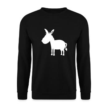 ass - Unisex Sweatshirt - black - Front - Alina (178cm) & Michal (187cm)