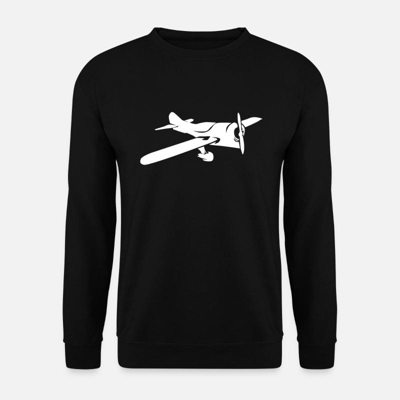 Flugzeug - Unisex Pullover - Schwarz