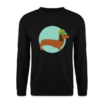 Hunter - Unisex Sweatshirt - black - Front - Alina (178cm) & Michal (187cm)