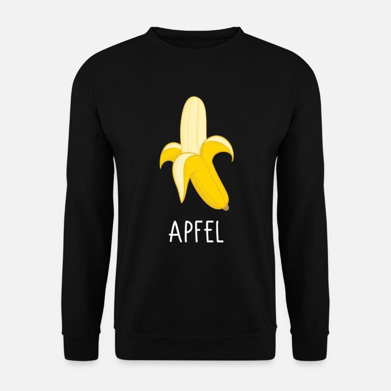 Apple banana fruit - Unisex Sweatshirt - black