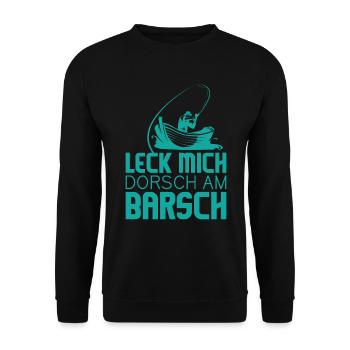 angler - Unisex Sweatshirt - black - Front - Alina (178cm) & Michal (187cm)