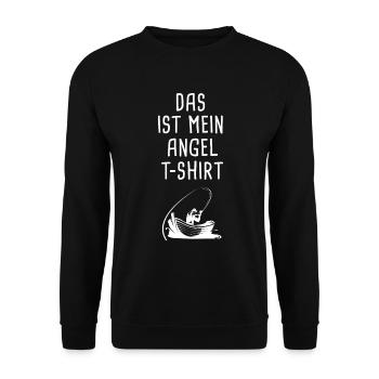 Angler - Unisex Pullover - Schwarz - Vorne - Alina (178cm) & Michal (187cm)
