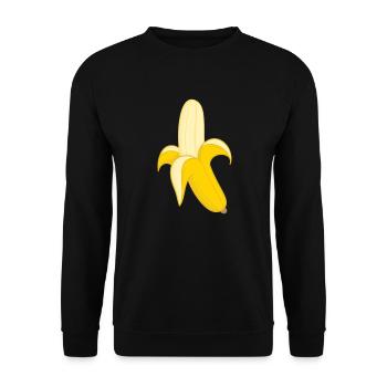 Banane en bonne santé - Sweat-shirt Unisexe - noir - Devant - Alina (178cm) & Michal (187cm)