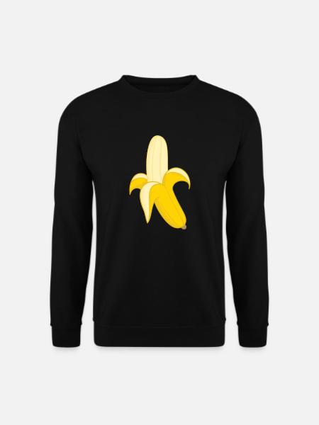 Banane Obst Gesund - Unisex Pullover - Schwarz