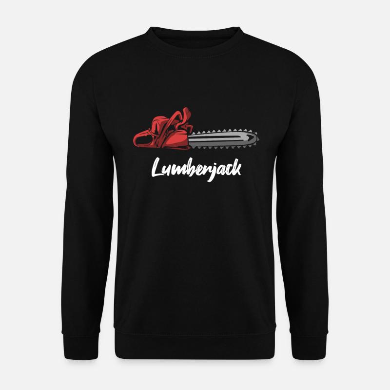Bûcheron Bûcheron Tronçonneuse - Sweat-shirt Unisexe - noir