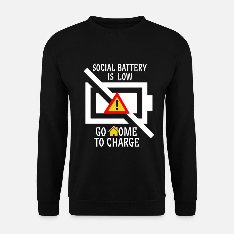 Lustiges soziales Introvertiertes Introvertieren - Unisex Pullover - Schwarz