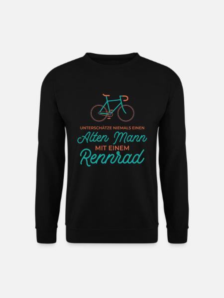 Rennrad Fahrrad Radsport Radfahren - Unisex Pullover - Schwarz