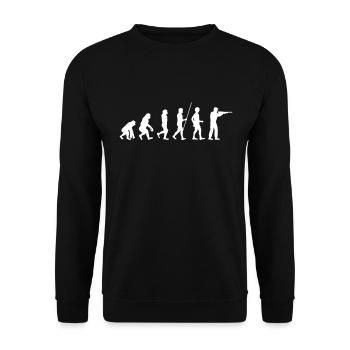 Sportschütze Schießen Verein - Unisex Pullover - Schwarz - Vorne - Alina (178cm) & Michal (187cm)