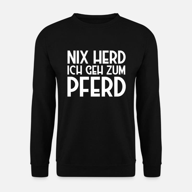 Pferde - Unisex Pullover - Schwarz