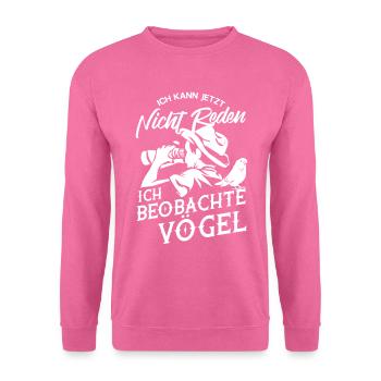 Vögel Vogel beobachten - Unisex Pullover - Pink - Vorne