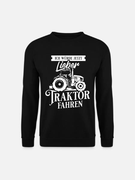 Traktor Bauer Landwirt Bauernhof - Unisex Pullover - Schwarz