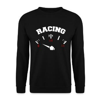 Race Car Race Track Motorsport - Unisex Sweatshirt - black - Front - Alina (178cm) & Michal (187cm)