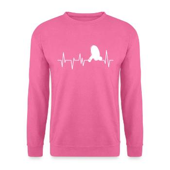 Ping-pong au rythme du tennis de table - Sweat-shirt Unisexe - rose - Devant