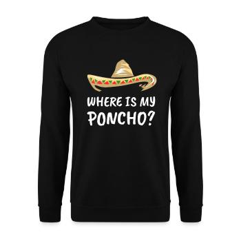 mexicain - Sweat-shirt Unisexe - noir - Devant - Alina (178cm) & Michal (187cm)
