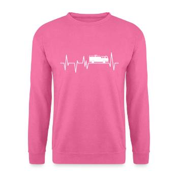Incendie pompier volontaire - Sweat-shirt Unisexe - rose - Devant