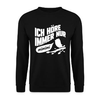 Vögel Vogel Fliegen Flügel - Unisex Pullover - Schwarz - Vorne - Alina (178cm) & Michal (187cm)