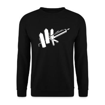 Handyman home improvement craft tool - Unisex Sweatshirt - black - Front - Alina (178cm) & Michal (187cm)