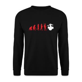 Music Lovers Percussions Musiciens Batterie Batteries Rock Bandes - Sweat-shirt Unisexe - noir - Devant - Alina (178cm) & Michal (187cm)
