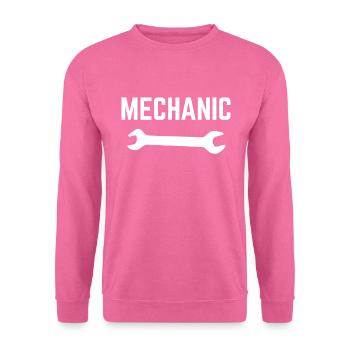 Atelier mécanique - Sweat-shirt Unisexe - rose - Devant