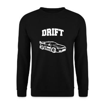 Drift Drifting Driften Motorsport - Unisex Pullover - Schwarz - Vorne - Alina (178cm) & Michal (187cm)