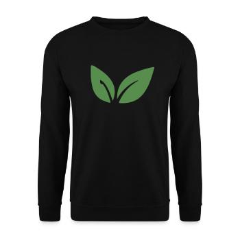 Végétalien végétalien - Sweat-shirt Unisexe - noir - Devant - Alina (178cm) & Michal (187cm)
