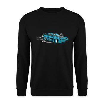 Motoraport Race Drifting Drifting - Unisex Sweatshirt - black - Front - Alina (178cm) & Michal (187cm)