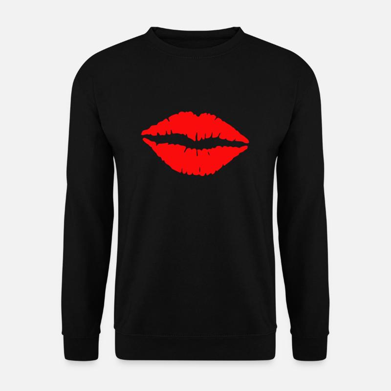 Baiser bouche baiser bouche - Sweat-shirt Unisexe - noir